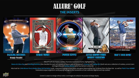 2026 Upper Deck Allure Golf Blaster