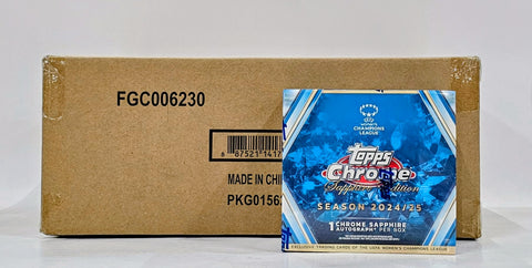 2024/25 Topps Chrome Sapphire UEFA Women's Champions League Soccer Hobby