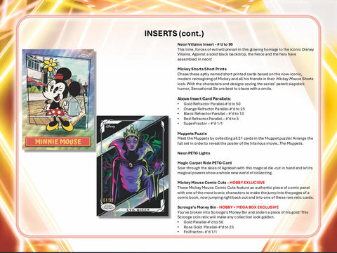 2026 Topps Disney Neon Mega