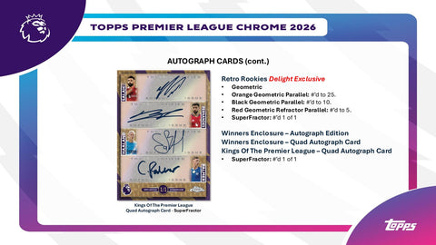 2026 Topps Chrome Premier League EPL Soccer Breakers Delight