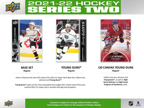 2021/22 Upper Deck Series 2 Hockey 5-Pack Blaster (Oversized Young Guns!)