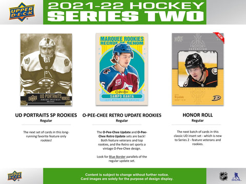 2021/22 Upper Deck Series 2 Hockey 5-Pack Blaster (Oversized Young Guns!)