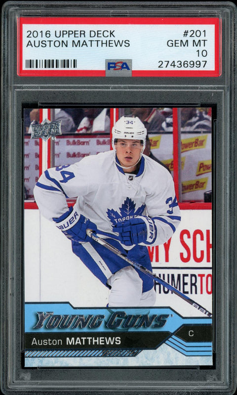 2022/23 Hit Parade Hockey Graded Limited Edition Series 10 Hobby - Auston Matthews