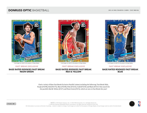 2023/24 Panini Donruss Optic Basketball Fast Break