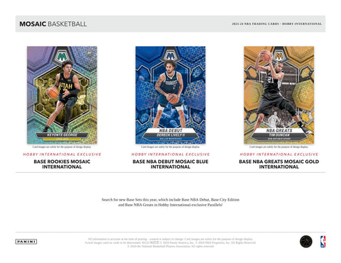 2023/24 Panini Mosaic Basketball International Hobby