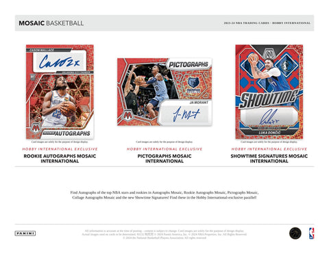 2023/24 Panini Mosaic Basketball International Hobby