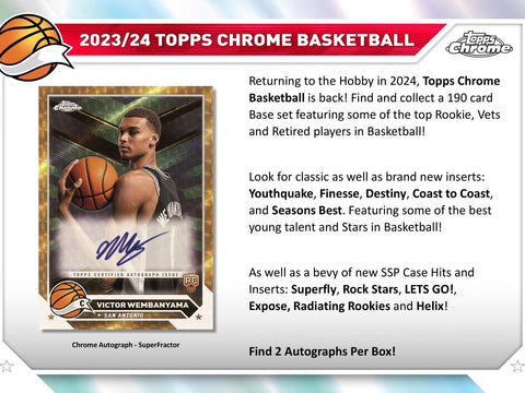 2023/24 Topps Chrome Basketball Hobby