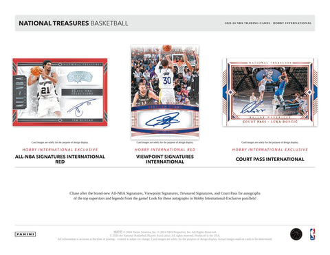 2023/24 Panini National Treasures Basketball International Hobby