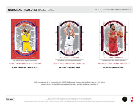 2023/24 Panini National Treasures Basketball International Hobby