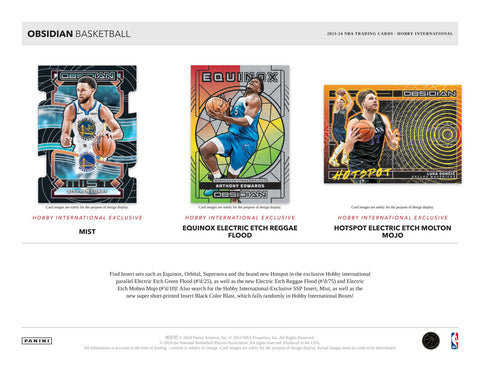 2023/24 Panini Obsidian Basketball International Hobby