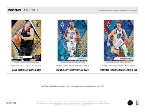 2023/24 Panini Phoenix Basketball International Hobby