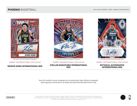 2023/24 Panini Phoenix Basketball International Hobby