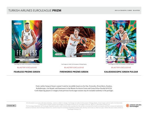 2023/24 Panini Prizm Turkish Airlines EuroLeague Basketball 6-Pack Blaster Box