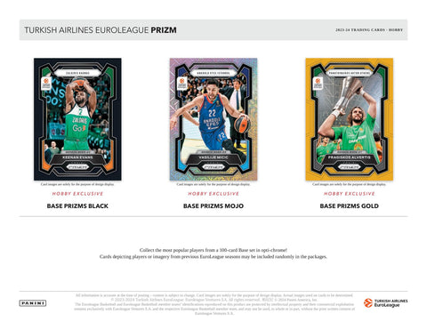 2023/24 Panini Prizm Turkish Airlines EuroLeague Basketball Hobby