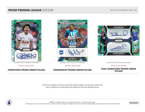 2023/24 Panini Prizm Premier League EPL Soccer 6-Pack Blaster (Pink Mosaic Prizms!)