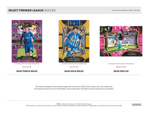 2023/24 Panini Select Premier League EPL Soccer Mega (Pink Ice)