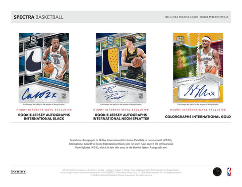 2023/24 Panini Spectra Basketball International Hobby