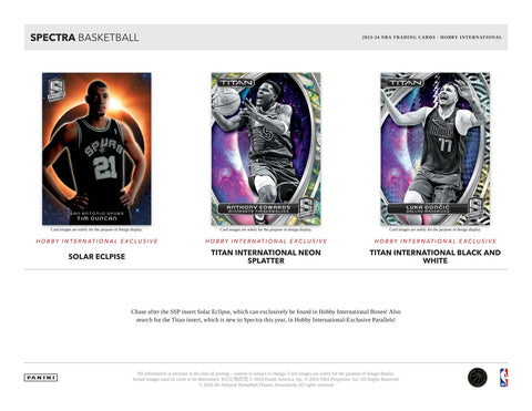 2023/24 Panini Spectra Basketball International Hobby