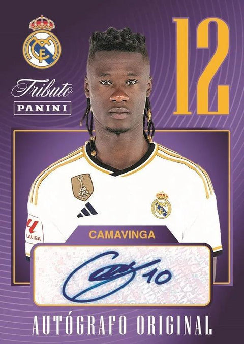 2023/24 Panini Real Madrid Tribute Three-Time Champion Soccer Hobby
