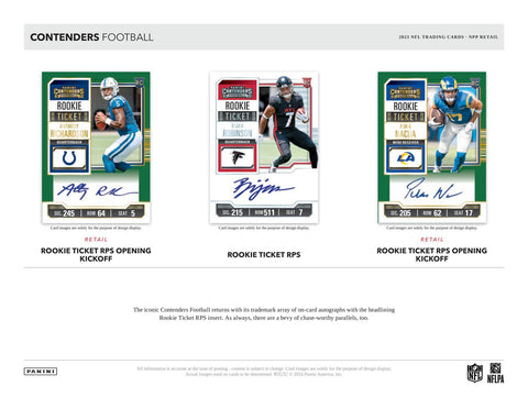 2023 Panini Contenders Football Jumbo Value 12-Pack