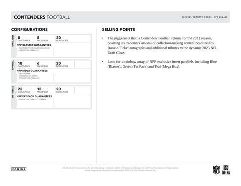 2023 Panini Contenders Football Jumbo Value 12-Pack