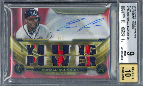 2023 Hit Parade Baseball Autographed Platinum Edition Series 16 Hobby - Ronald Acuna