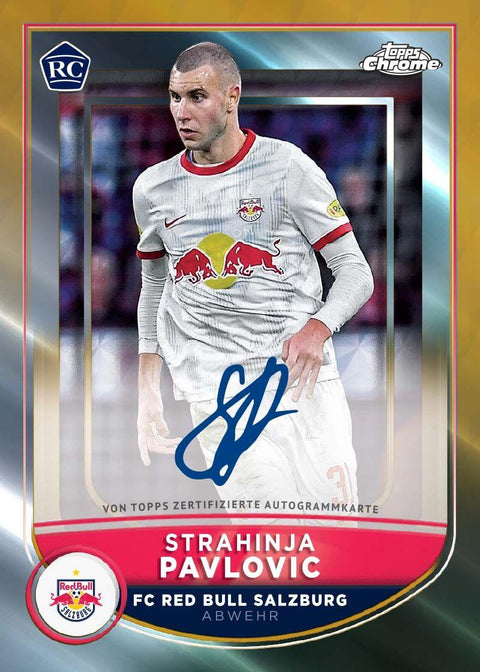 2023 Topps Chrome FC Red Bull Salzburg Soccer Hobby Set (Box) (25 Autos!)