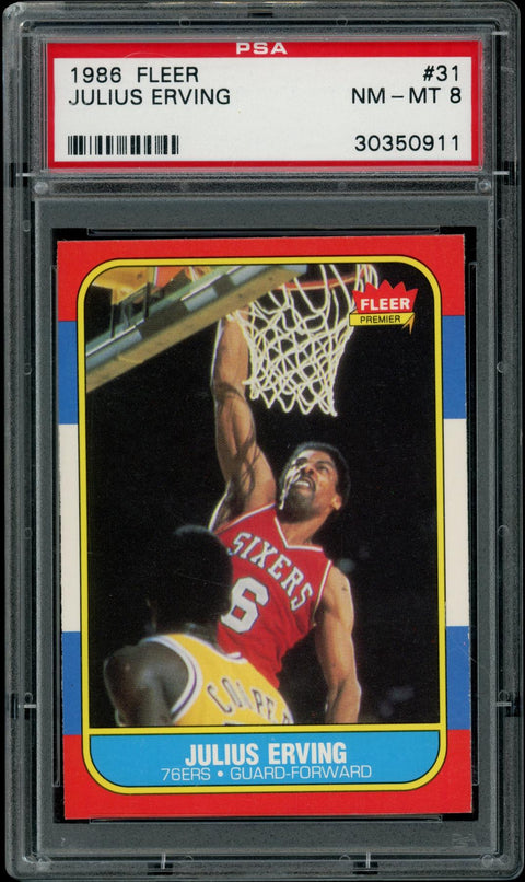 2024/25 Hit Parade Basketball Card 1986 Fleer Set Series 1 Hobby Box - PSA 8 Edition