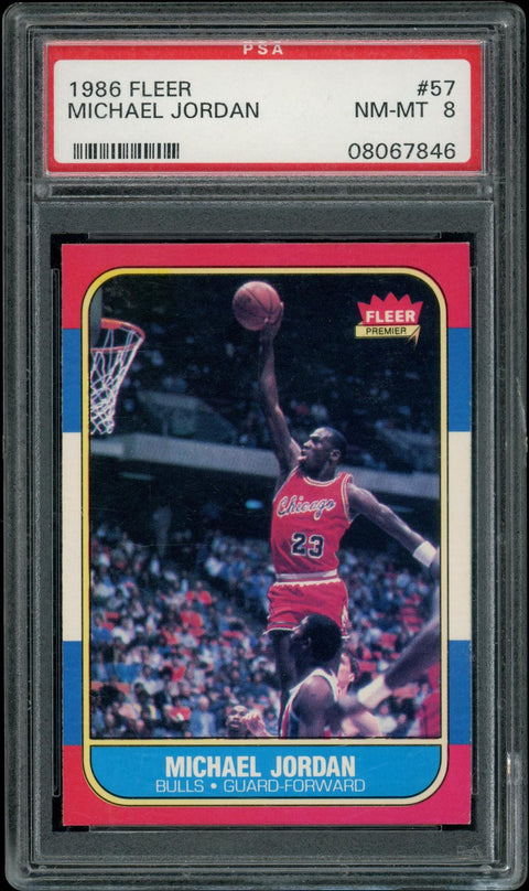 2024/25 Hit Parade Basketball Card 1986 Fleer Set Series 1 Hobby Box - PSA 8 Edition