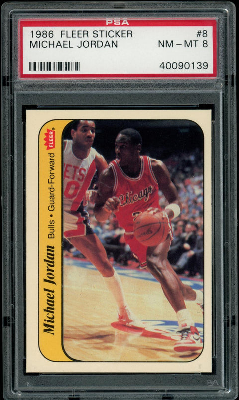 2024/25 Hit Parade Basketball Card 1986 Fleer Set Series 1 Hobby Box - PSA 8 Edition