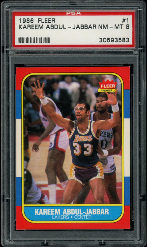 2024/25 Hit Parade Basketball Card 1986 Fleer Set Series 1 Hobby Box - PSA 8 Edition