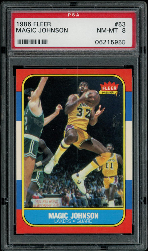 2024/25 Hit Parade Basketball Card 1986 Fleer Set Series 1 Hobby Box - PSA 8 Edition