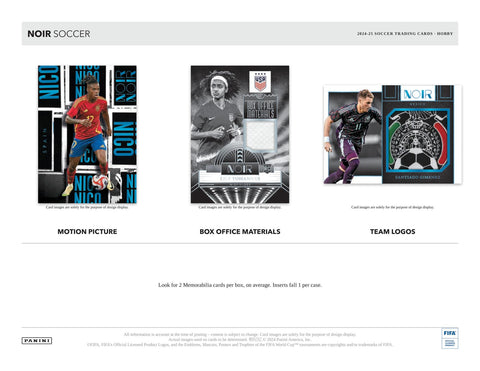 2024/25 Panini Noir Soccer Hobby 2024/25 Panini Noir Soccer Hobby Box