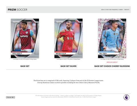 2024/25 Panini Prizm Premier League EPL Soccer Choice