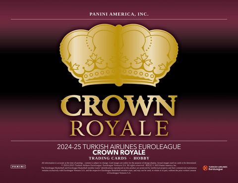 2024/25 Panini Turkish Airlines Euroleague Crown Royale Basketball Hobby