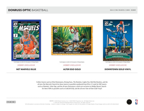 2024/25 Panini Donruss Optic Basketball Hobby