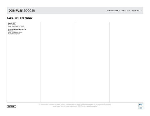 2024/25 Panini Donruss Soccer 6-Pack Blaster (Red Cubic Parallels!)