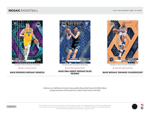 2024/25 Panini Mosaic Basketball 6-Pack Blaster