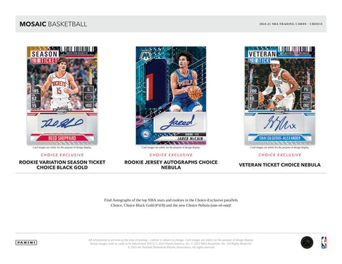 2024/25 Panini Mosaic Basketball Choice