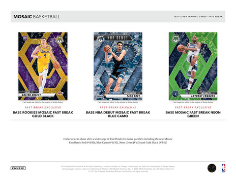 2024/25 Panini Mosaic Basketball Fast Break