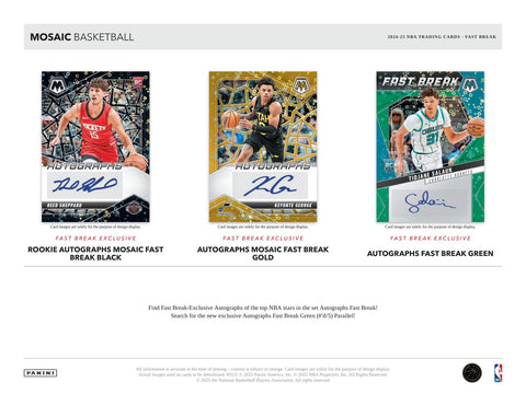 2024/25 Panini Mosaic Basketball Fast Break