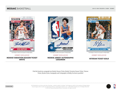 2024/25 Panini Mosaic Basketball Hobby