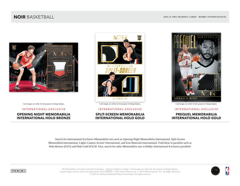 2024/25 Panini Noir Basketball International Hobby