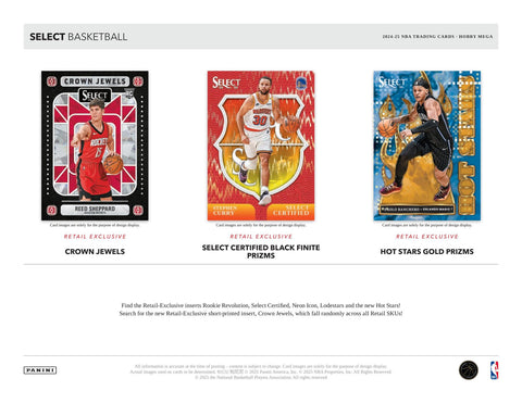 2024/25 Panini Select Basketball Hobby Mega