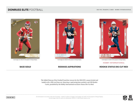 2024 Panini Donruss Elite Football International Hobby