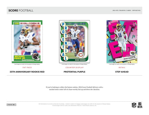 2024 Panini Score Football Retail 24-Pack