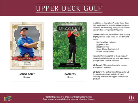 2024 Upper Deck Golf Tin (Box) Case (12 Ct.)
