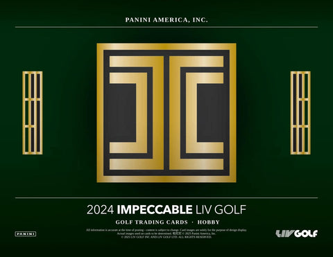 2024 Panini Impeccable LIV Golf Hobby