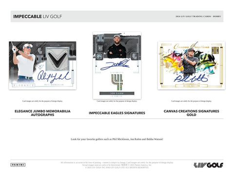 2024 Panini Impeccable LIV Golf Hobby