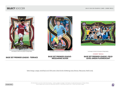 2024/25 Panini Select Premier League EPL Soccer Hobby Mega